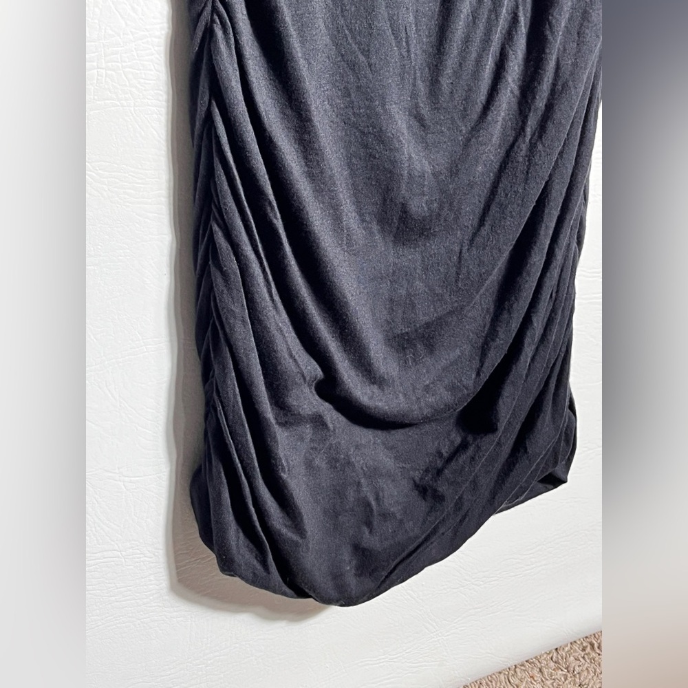 Splendid Ruched Racerback Black Tank Dress Small - Picture 3 of 10